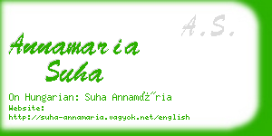 annamaria suha business card